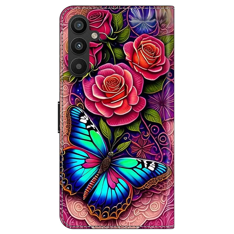 For Samsung Galaxy A55 5G Phone Case Wholesale Pattern Printing PU Leather Cover with Wallet