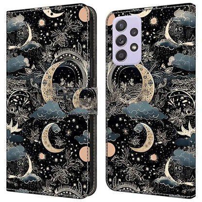 For Samsung Galaxy A52 4G / 5G / A52s 5G Case Pattern Printing Flip Folio Leather Phone Cover