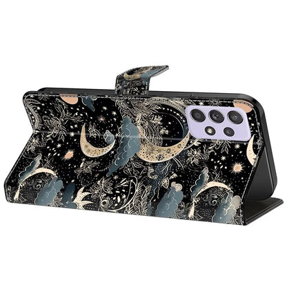 For Samsung Galaxy A52 4G / 5G / A52s 5G Case Pattern Printing Flip Folio Leather Phone Cover