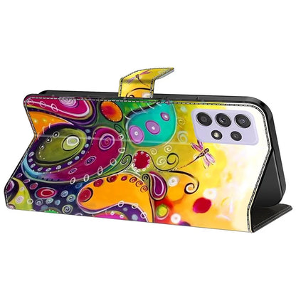 For Samsung Galaxy A52 4G / 5G / A52s 5G Case Pattern Printing Flip Folio Leather Phone Cover