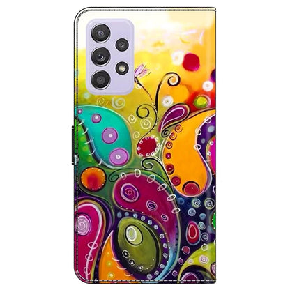 For Samsung Galaxy A52 4G / 5G / A52s 5G Case Pattern Printing Flip Folio Leather Phone Cover