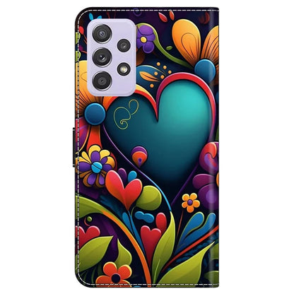 For Samsung Galaxy A52 4G / 5G / A52s 5G Case Pattern Printing Flip Folio Leather Phone Cover