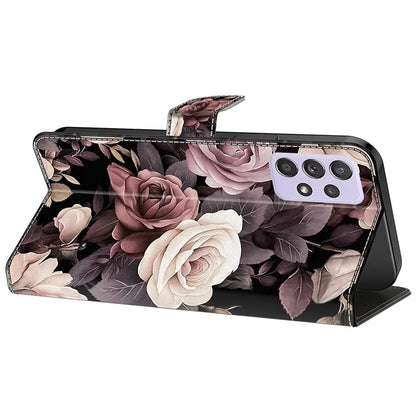 For Samsung Galaxy A52 4G / 5G / A52s 5G Case Pattern Printing Flip Folio Leather Phone Cover