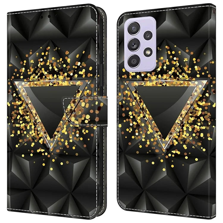 For Samsung Galaxy A52 4G / 5G / A52s 5G Case Pattern Printing Flip Folio Leather Phone Cover