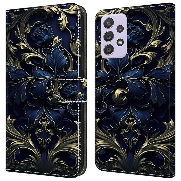 For Samsung Galaxy A52 4G / 5G / A52s 5G Case Pattern Printing Flip Folio Leather Phone Cover