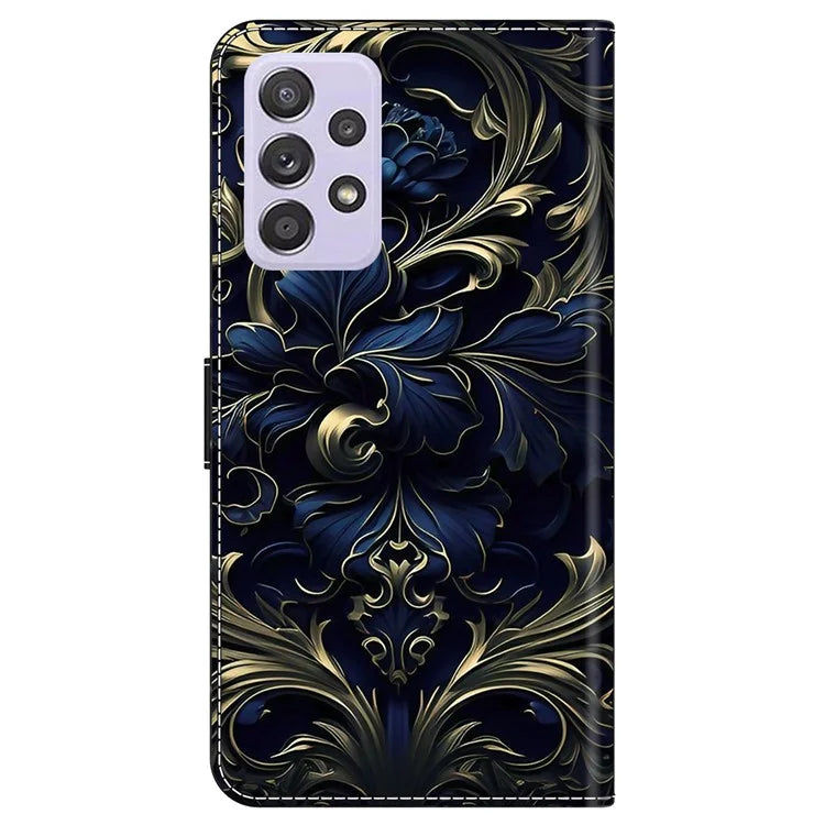 For Samsung Galaxy A52 4G / 5G / A52s 5G Case Pattern Printing Flip Folio Leather Phone Cover