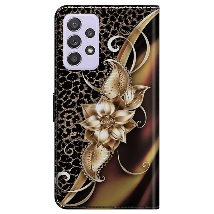 For Samsung Galaxy A52 4G / 5G / A52s 5G Case Pattern Printing Flip Folio Leather Phone Cover
