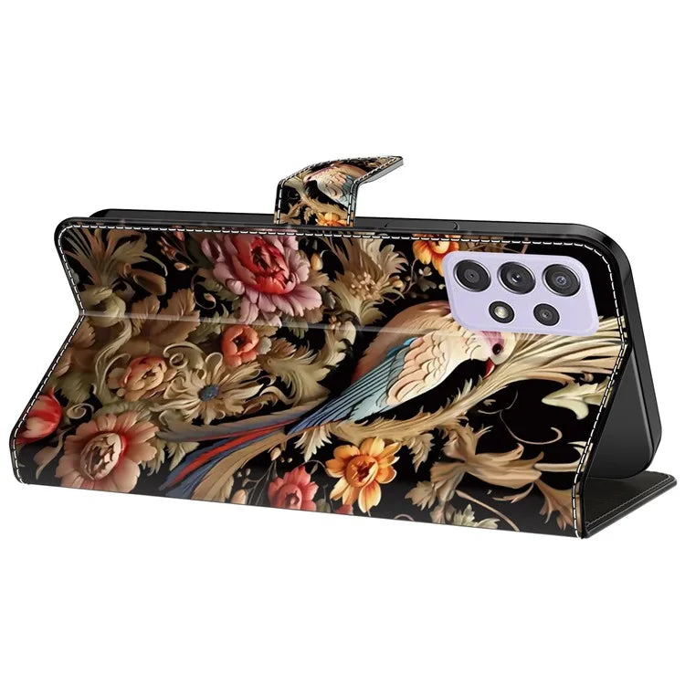 For Samsung Galaxy A52 4G / 5G / A52s 5G Case Pattern Printing Flip Folio Leather Phone Cover
