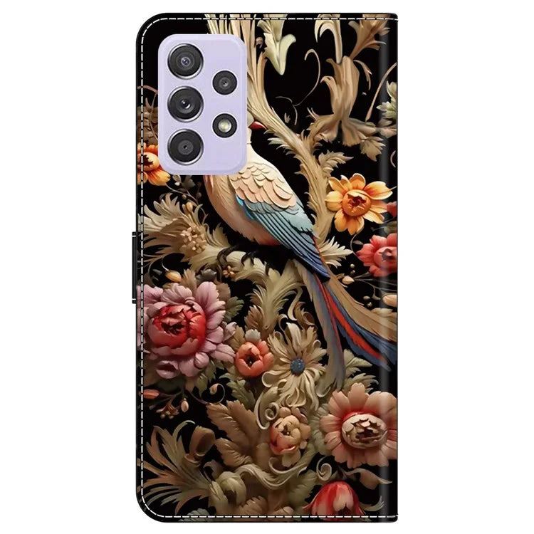 For Samsung Galaxy A52 4G / 5G / A52s 5G Case Pattern Printing Flip Folio Leather Phone Cover