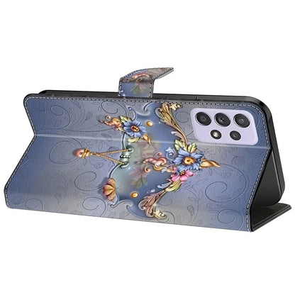 For Samsung Galaxy A52 4G / 5G / A52s 5G Case Pattern Printing Flip Folio Leather Phone Cover