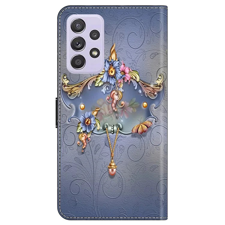 For Samsung Galaxy A52 4G / 5G / A52s 5G Case Pattern Printing Flip Folio Leather Phone Cover