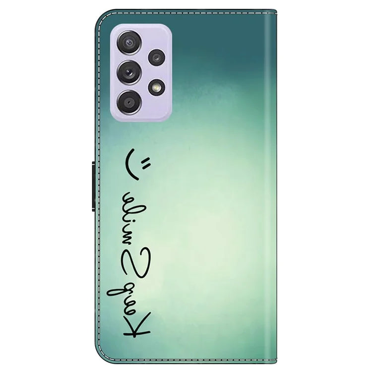 For Samsung Galaxy A52 4G / 5G / A52s 5G Case Pattern Printing Flip Folio Leather Phone Cover
