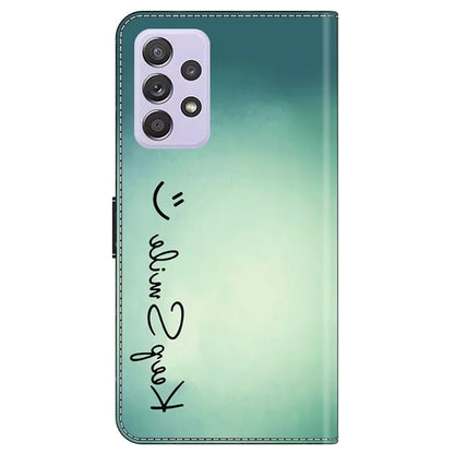 For Samsung Galaxy A52 4G / 5G / A52s 5G Case Pattern Printing Flip Folio Leather Phone Cover
