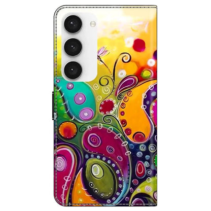 For Samsung Galaxy S23 Wallet Phone Case Pattern Printing Leather Cover Mobile Accessories Wholesale