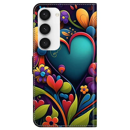 For Samsung Galaxy S23 Wallet Phone Case Pattern Printing Leather Cover Mobile Accessories Wholesale