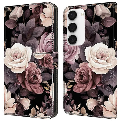 For Samsung Galaxy S23 Wallet Phone Case Pattern Printing Leather Cover Mobile Accessories Wholesale