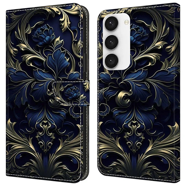For Samsung Galaxy S23 Wallet Phone Case Pattern Printing Leather Cover Mobile Accessories Wholesale