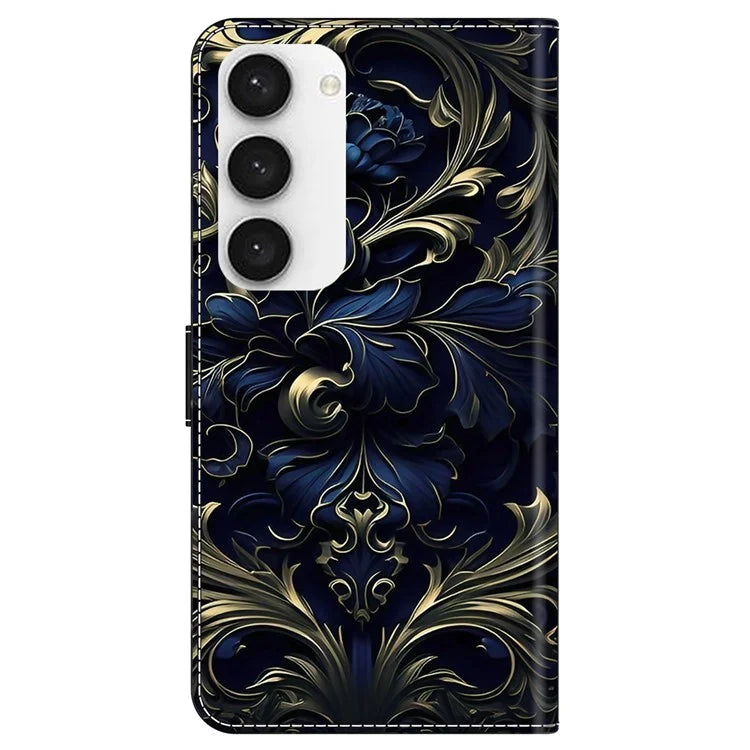 For Samsung Galaxy S23 Wallet Phone Case Pattern Printing Leather Cover Mobile Accessories Wholesale