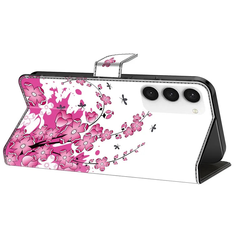 For Samsung Galaxy S23 Wallet Phone Case Pattern Printing Leather Cover Mobile Accessories Wholesale