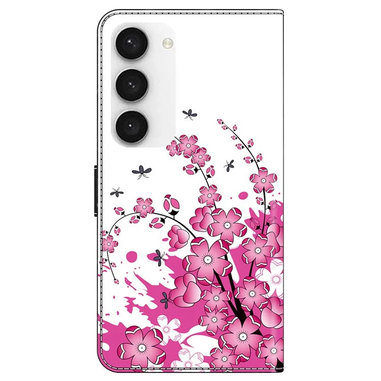 For Samsung Galaxy S23 Wallet Phone Case Pattern Printing Leather Cover Mobile Accessories Wholesale