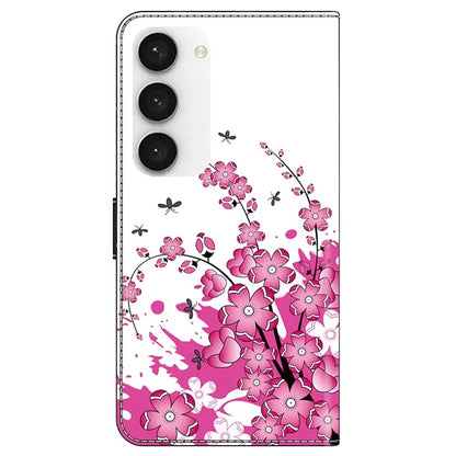 For Samsung Galaxy S23 Wallet Phone Case Pattern Printing Leather Cover Mobile Accessories Wholesale