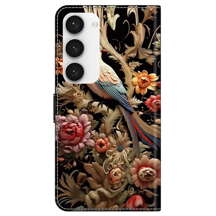 For Samsung Galaxy S23 Wallet Phone Case Pattern Printing Leather Cover Mobile Accessories Wholesale