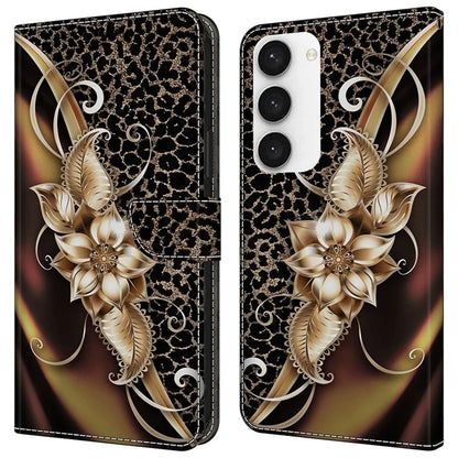 For Samsung Galaxy S23 Wallet Phone Case Pattern Printing Leather Cover Mobile Accessories Wholesale