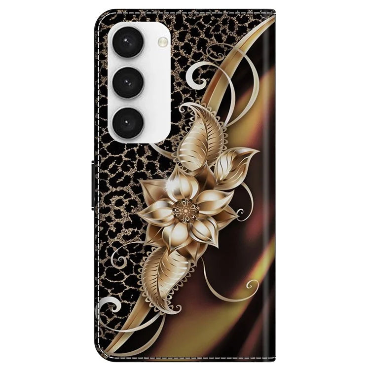 For Samsung Galaxy S23 Wallet Phone Case Pattern Printing Leather Cover Mobile Accessories Wholesale