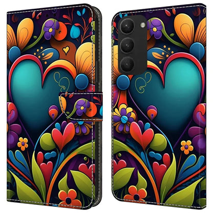 For Samsung Galaxy S23+ Case PU Leather Wallet Flip Cover with Standing Function