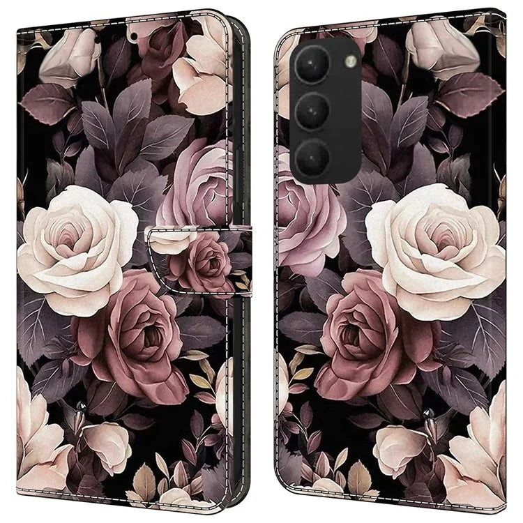 For Samsung Galaxy S23+ Case PU Leather Wallet Flip Cover with Standing Function