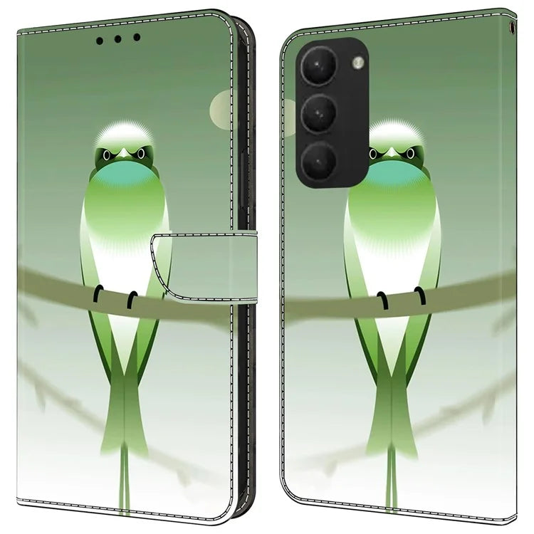 For Samsung Galaxy S23+ Case PU Leather Wallet Flip Cover with Standing Function