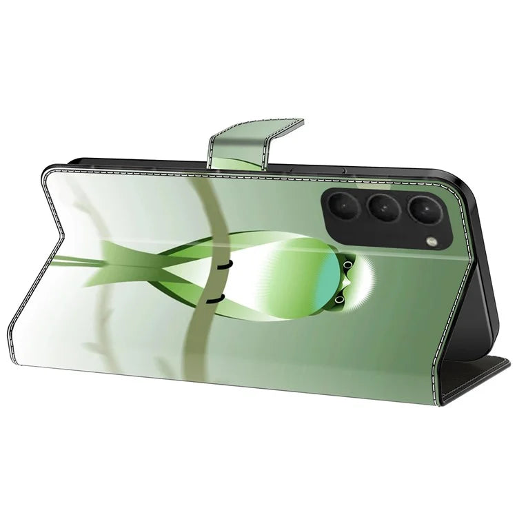 For Samsung Galaxy S23+ Case PU Leather Wallet Flip Cover with Standing Function