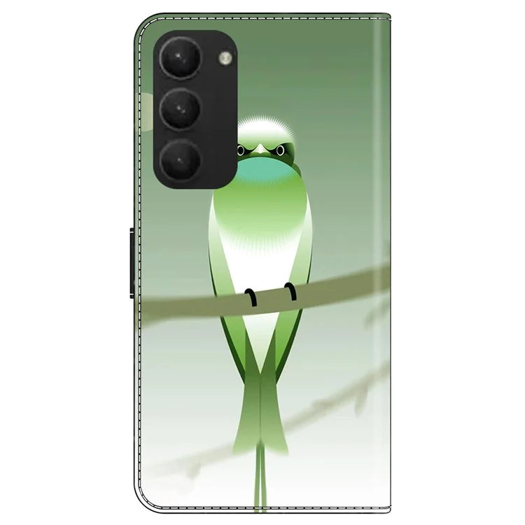 For Samsung Galaxy S23+ Case PU Leather Wallet Flip Cover with Standing Function