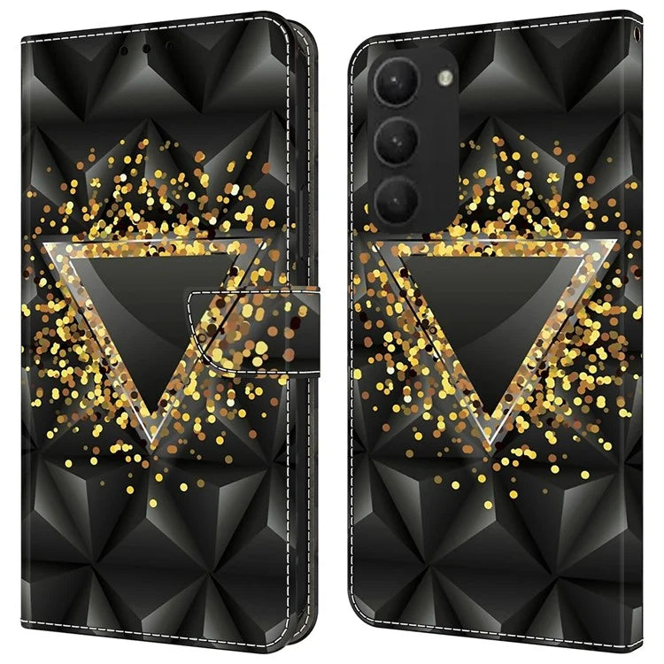 For Samsung Galaxy S23+ Case PU Leather Wallet Flip Cover with Standing Function