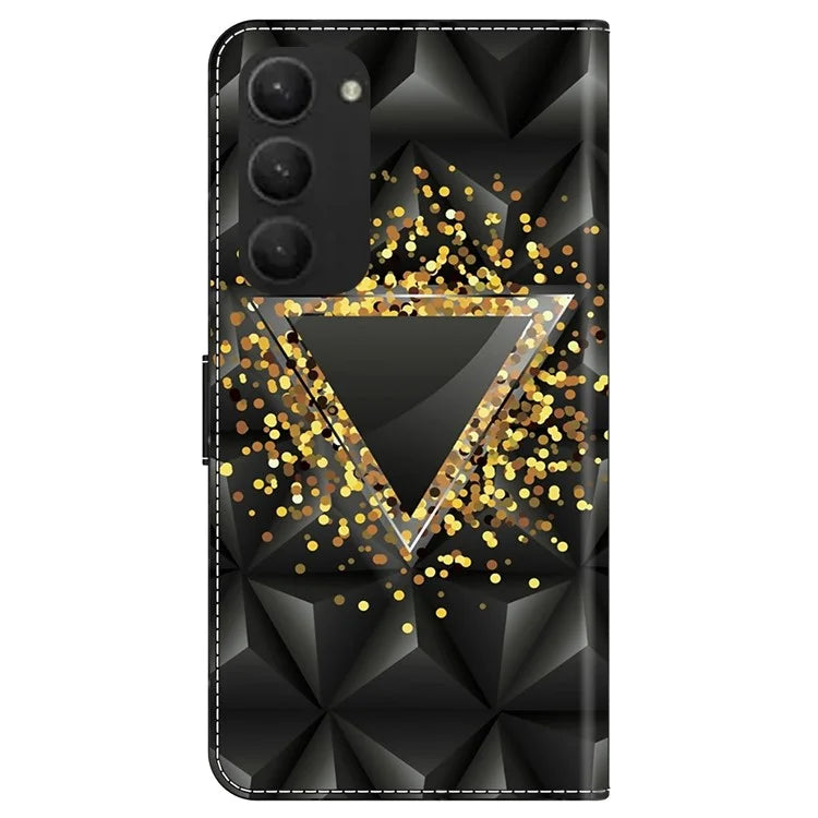 For Samsung Galaxy S23+ Case PU Leather Wallet Flip Cover with Standing Function