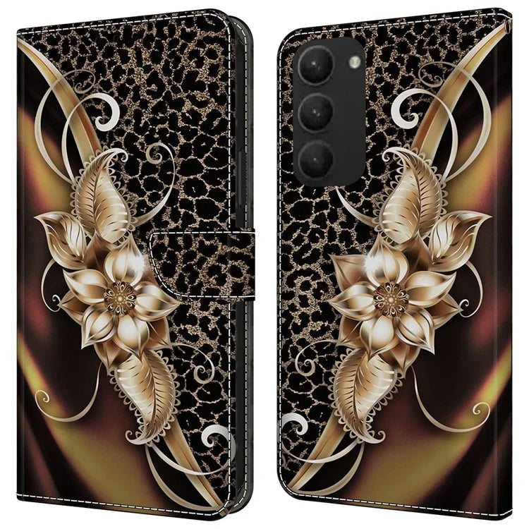 For Samsung Galaxy S23+ Case PU Leather Wallet Flip Cover with Standing Function
