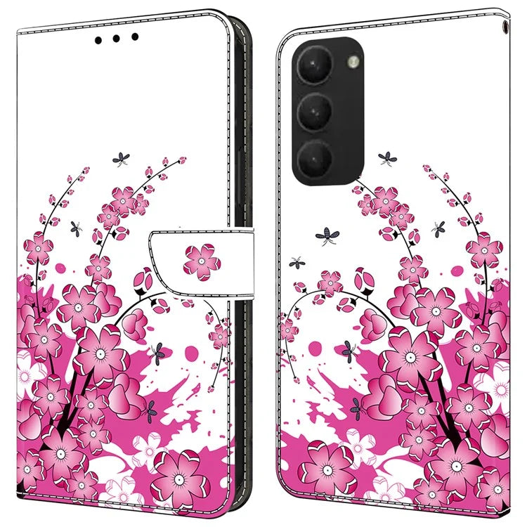 For Samsung Galaxy S23+ Case PU Leather Wallet Flip Cover with Standing Function