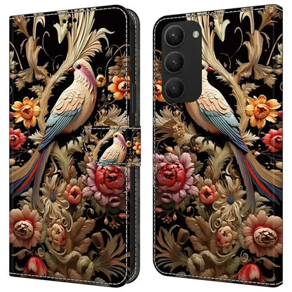For Samsung Galaxy S23+ Case PU Leather Wallet Flip Cover with Standing Function