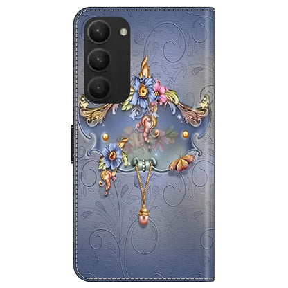 For Samsung Galaxy S23+ Case PU Leather Wallet Flip Cover with Standing Function