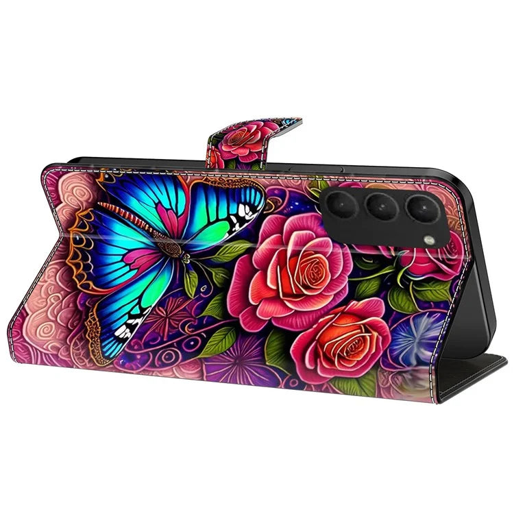 For Samsung Galaxy S23+ Case PU Leather Wallet Flip Cover with Standing Function