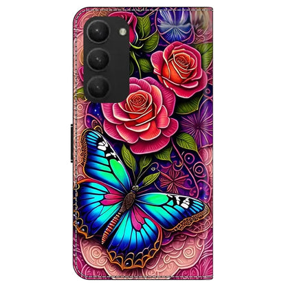 For Samsung Galaxy S23+ Case PU Leather Wallet Flip Cover with Standing Function