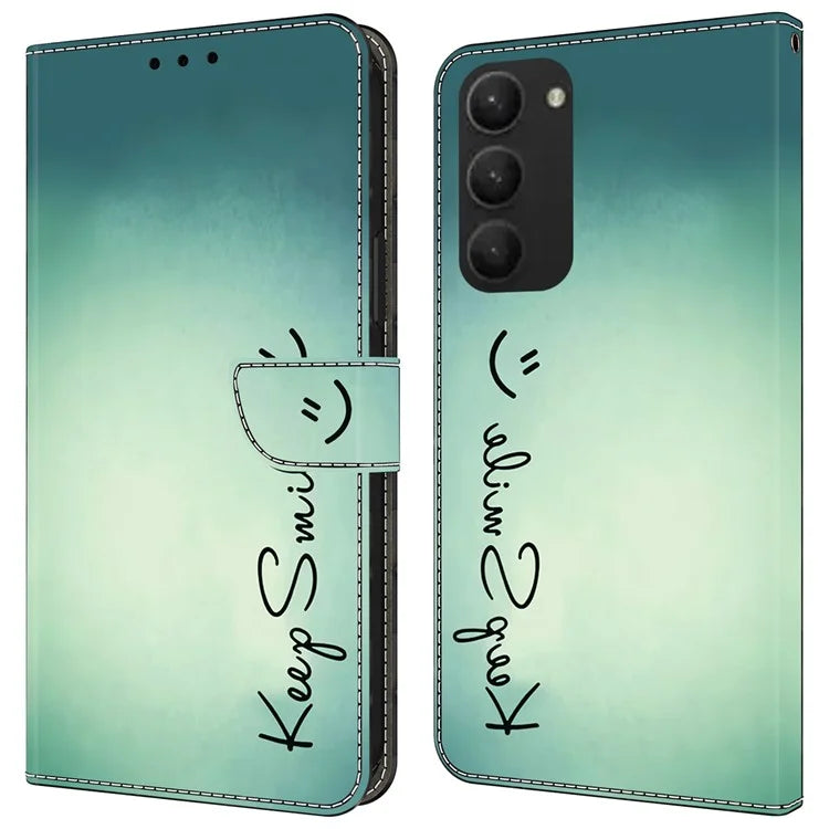 For Samsung Galaxy S23+ Case PU Leather Wallet Flip Cover with Standing Function