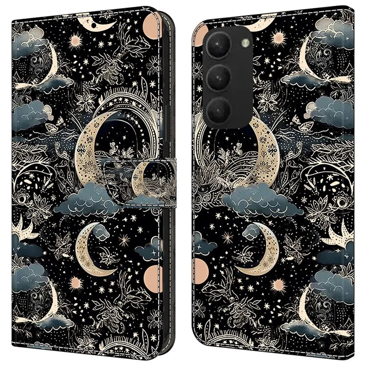 For Samsung Galaxy S23+ Case PU Leather Wallet Flip Cover with Standing Function