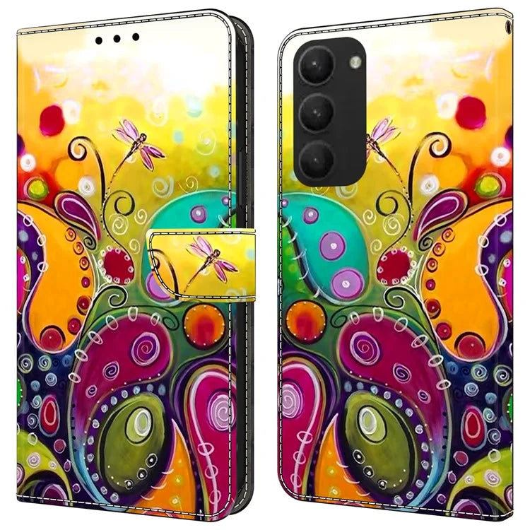 For Samsung Galaxy S23+ Case PU Leather Wallet Flip Cover with Standing Function
