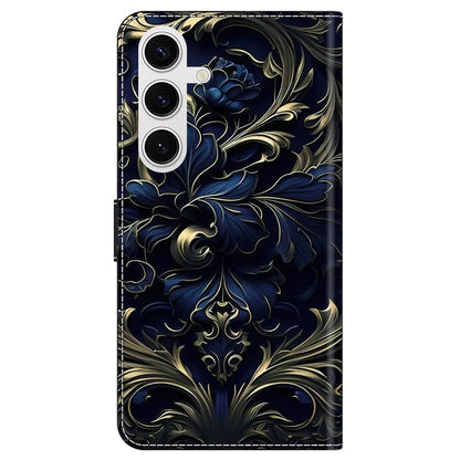 For Samsung Galaxy S24 Magnetic Case Pattern Print Wallet Phone Cover