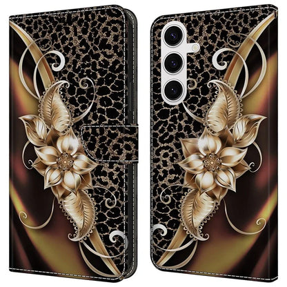 For Samsung Galaxy S24 Magnetic Case Pattern Print Wallet Phone Cover