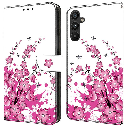 For Samsung Galaxy A25 5G (Global) (161.0 x 76.5 x 8.3mm) Case Wallet Scratch-resistant Phone Stand Cover