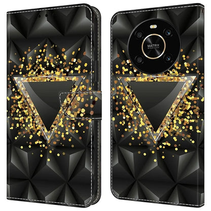 For Honor X9 5G Scratch-Resistant Mobile Phone Case Shockproof Pattern Wallet Stand Cover