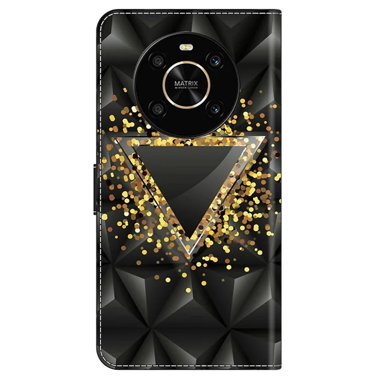 For Honor X9 5G Scratch-Resistant Mobile Phone Case Shockproof Pattern Wallet Stand Cover