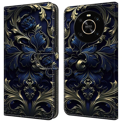 For Honor X9 5G Scratch-Resistant Mobile Phone Case Shockproof Pattern Wallet Stand Cover
